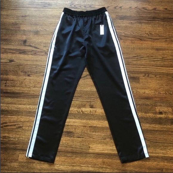 Lovers + Friends Tailored Track Trouser in Black Combo NWT - Picture 5 of 10